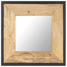 Massief mangohouten spiegel voor een warme huisdecoratie - 50 x 50 cm / 1 - Spiegels