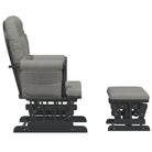 Massief Rubberwood Schommelstoel met Footrest voor Ontspanning en Voeden - Schommelstoelen