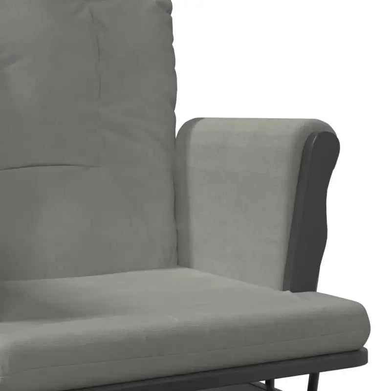 Massief Rubberwood Schommelstoel met Footrest voor Ontspanning en Voeden - Schommelstoelen
