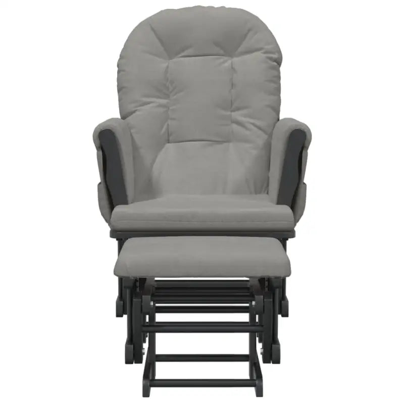 Massief Rubberwood Schommelstoel met Footrest voor Ontspanning en Voeden - Schommelstoelen