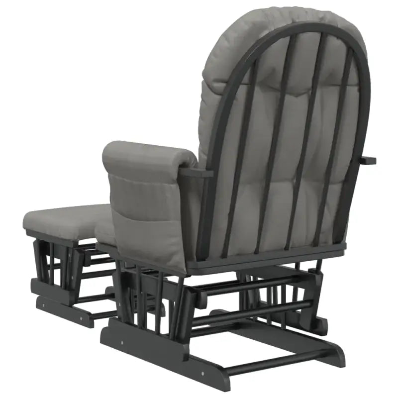 Massief Rubberwood Schommelstoel met Footrest voor Ontspanning en Voeden - Schommelstoelen