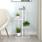 Metaal plantenstandaard voor decoratie en display - Wit / 43 x 22 x 76 cm / 1 - Plantenstandaarden