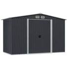 Metaal Tuinberging met ventilatiepunten voor gereedschap en materialen - Antraciet / 1 - Tuinhuizen