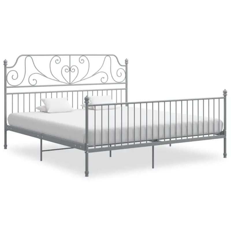 Metal bedframe voor een heerlijke nachtrust en duurzame kwaliteit - Grijs / 180 x 200 cm - Bedden & bedframes