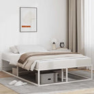 Metalen bedframe met gepoedercoat afwerking voor een klassieke slaapkamer - Wit / 120 x 200 cm - Bedden & bedframes