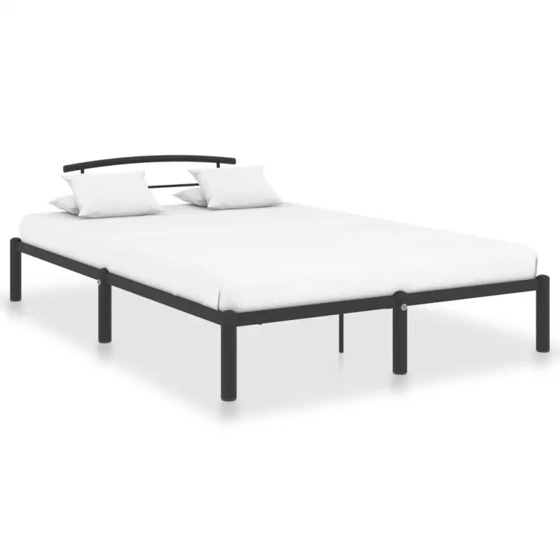 Metalen bedframe voor een elegante en comfortabele slaapkamer sfeer - Zwart / 140 x 200 cm - Bedden & bedframes