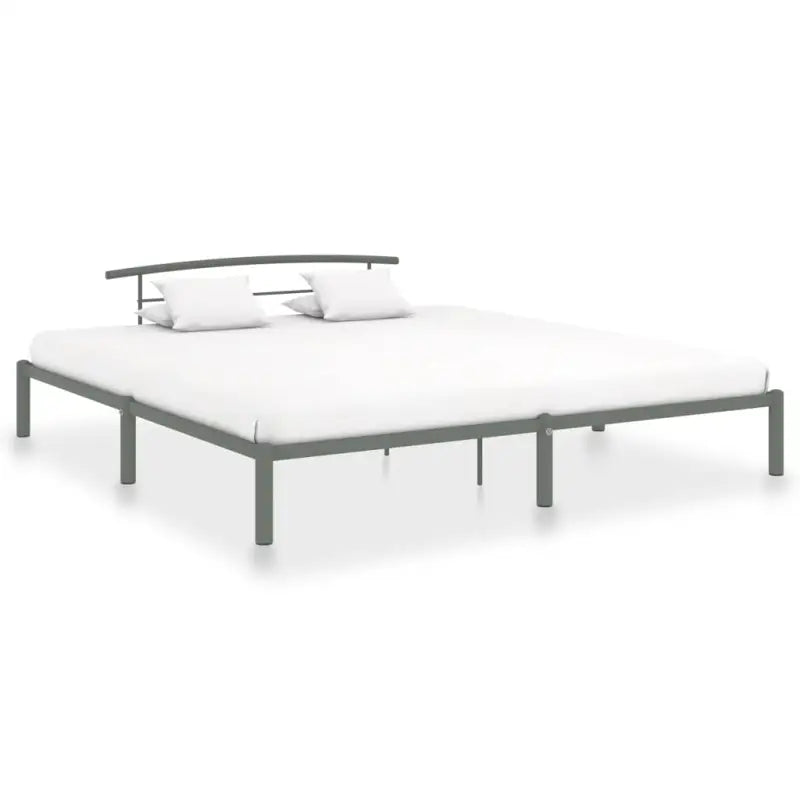 Metalen bedframe voor een elegante en comfortabele slaapkamer sfeer - Grijs / 180 x 200 cm - Bedden & bedframes