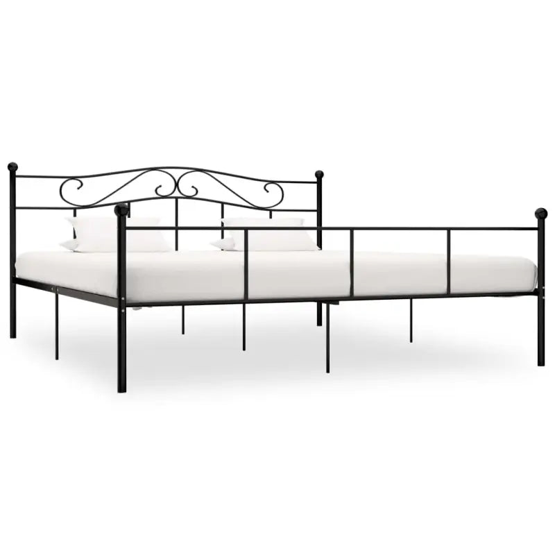 Metalen bedframe voor een klassieke en elegante slaapkamer sfeer - Zwart / 180 x 200 cm - Bedden & bedframes
