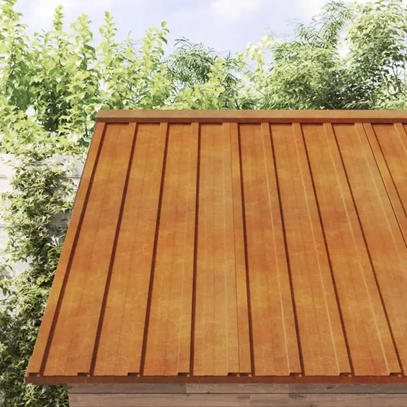 Metalen dakpanelen voor schuren en loodsen in Cortenstaal - Dakshingles en -pannen