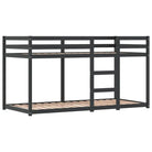 Metalen stapelbed in massief grenenhout voor compacte slaapkamers - Bedden & bedframes
