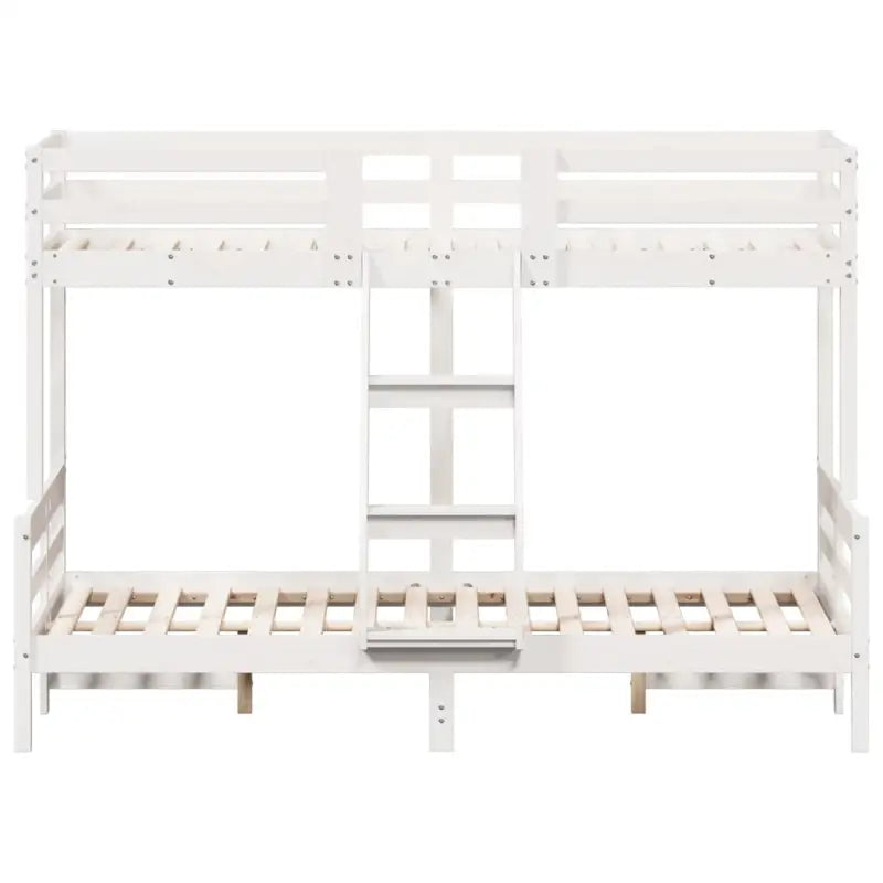 Metalen stapelbed met massief grenenhout voor compacte kamers - Bedden & bedframes