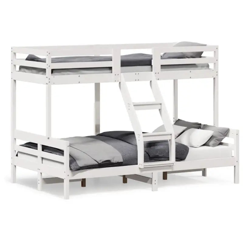 Metalen stapelbed met massief grenenhout voor compacte kamers - Bedden & bedframes