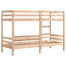 Metalen stapelbed met massief grenenhout voor compacte slaapkamers - Bedden & bedframes