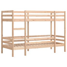 Metalen stapelbed met massief grenenhout voor compacte slaapkamers - Bedden & bedframes
