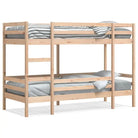 Metalen stapelbed met massief grenenhout voor compacte slaapkamers - Bedden & bedframes
