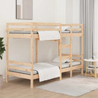 Metalen stapelbed van massief grenenhout met levering bevat - Naturel / 90 x 200 cm - Bedden & bedframes