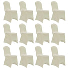 Meubelhoezen levering bevat stretch stoelhoes voor speciale gelegenheden - Crème / 12 - Meubelhoezen