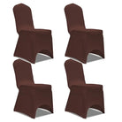 Meubelhoezen levering bevat stretch stoelhoes voor speciale gelegenheden - Bruin / 4 - Meubelhoezen