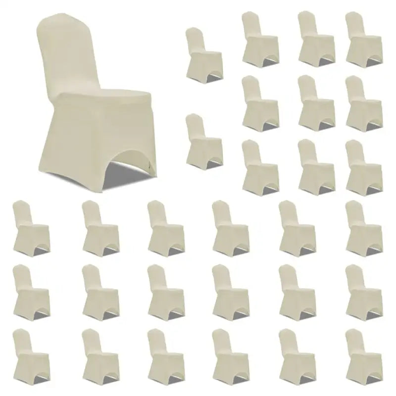 Meubelhoezen voor verschillende soorten stoelen inclusief levering bevat - Crème / 30 - Meubelhoezen