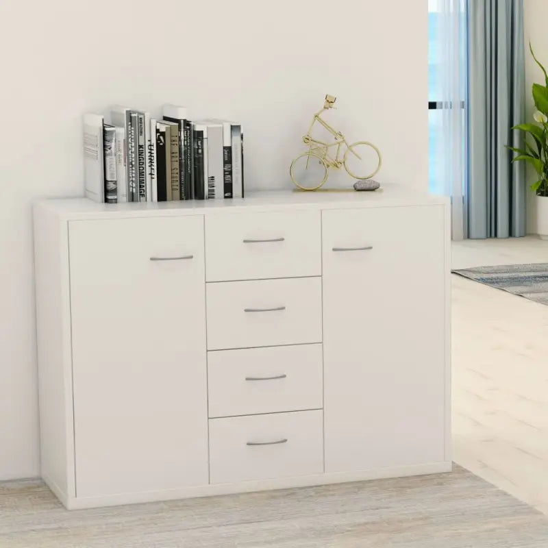 Minimalistisch bewerkt hout dressoir met opbergruimte en decoratieve uitstraling - Dressoirs & buffetkasten