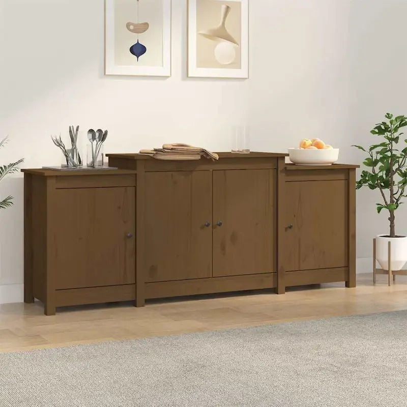 Minimalistisch dressoir in massief grenenhout voor je interieur - Dressoirs & buffetkasten