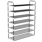 Minimalistisch schoenenrek met metalen buisframe voor praktische opbergruimte - Zwart / 1 - Schoenenrekken