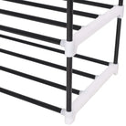 Minimalistisch schoenenrek met metalen buisframe voor praktische opbergruimte - Zwart / 1 - Schoenenrekken