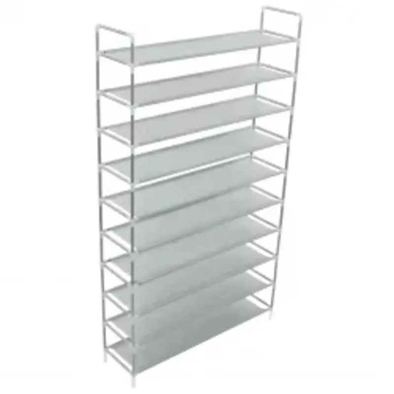 Minimalistisch schoenenrek met metalen frame en nonwoven stof vulling - Schoenenrekken