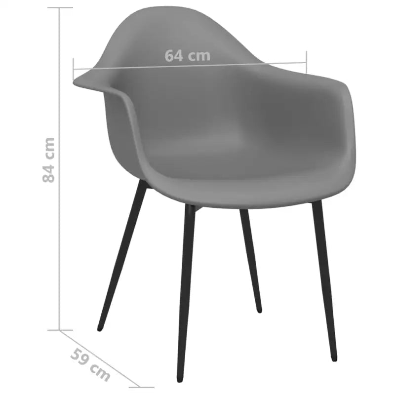 Minimalistische eetkamerstoelen van polypropyleen voor een eigentijdse uitstraling - Eetkamerstoelen