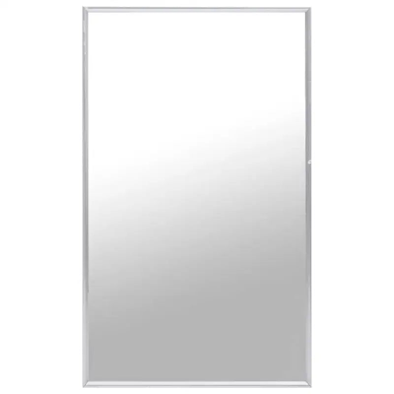 Minimalistische spiegel met glas en PVC-frame voor thuisdecoratie - Zilver / 100 x 60 cm / 1 - Spiegels