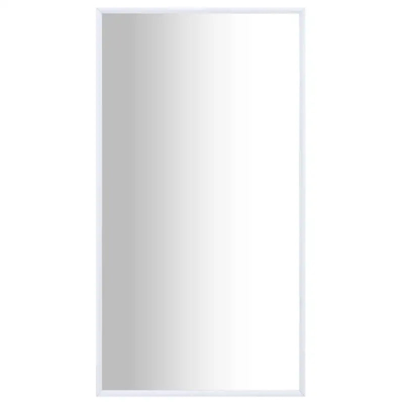 Minimalistische spiegel met glas en PVC-frame voor thuisdecoratie - Wit / 100 x 60 cm / 1 - Spiegels