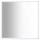 Minimalistische spiegel met glas en PVC-frame voor thuisdecoratie - Wit / 50 x 50 cm / 1 - Spiegels