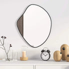 Minimalistische wandspiegel met duidelijke weerspiegeling voor je interieur - Zwart / 50 x 40 cm / 1 - Spiegels