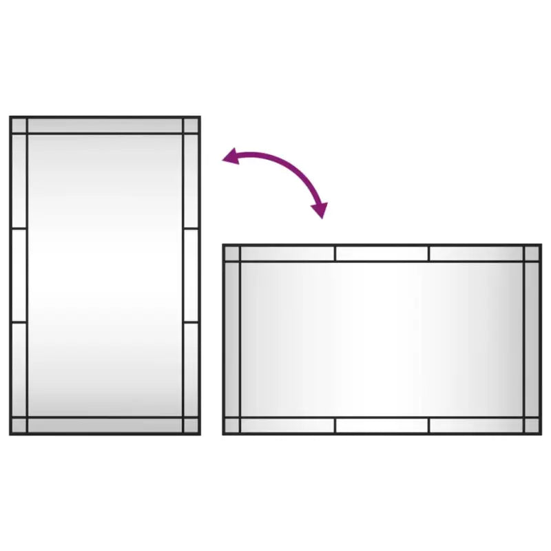 Minimalistische wandspiegel met duidelijke weerspiegeling voor kleine ruimtes - Spiegels