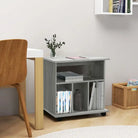 Mobilie opbergkast van bewerkt hout voor een moderne uitstraling - Grijs sonoma / 1 - Opbergkasten & lockerkasten