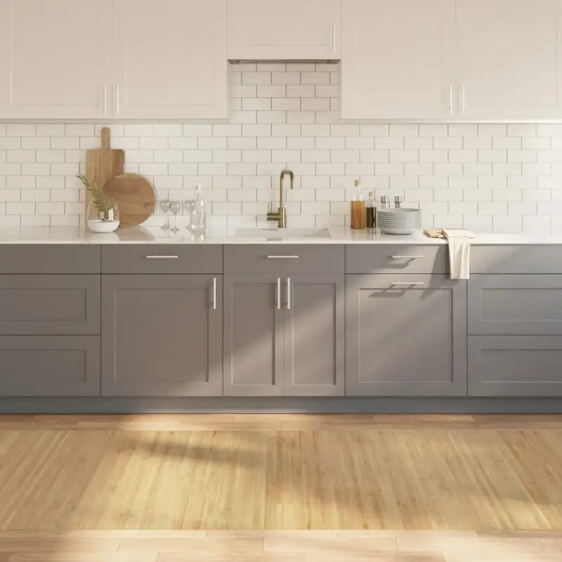 Modern bamboe vloerkleed in neutrale kleuren voor een natuurlijke uitstraling - lichtnaturel / 100 x 300 cm