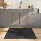 Modern bamboe vloerkleed in neutrale kleuren voor een natuurlijke uitstraling - Grijs / 100 x 100 cm - Vloerkleden