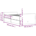Modern bedframe met lades van bewerkt hout voor je slaapkamer - Bedden & bedframes