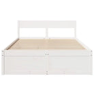 Modern bedframe met lades van massief grenenhout en multiplex lattenbodem - Bedden & bedframes