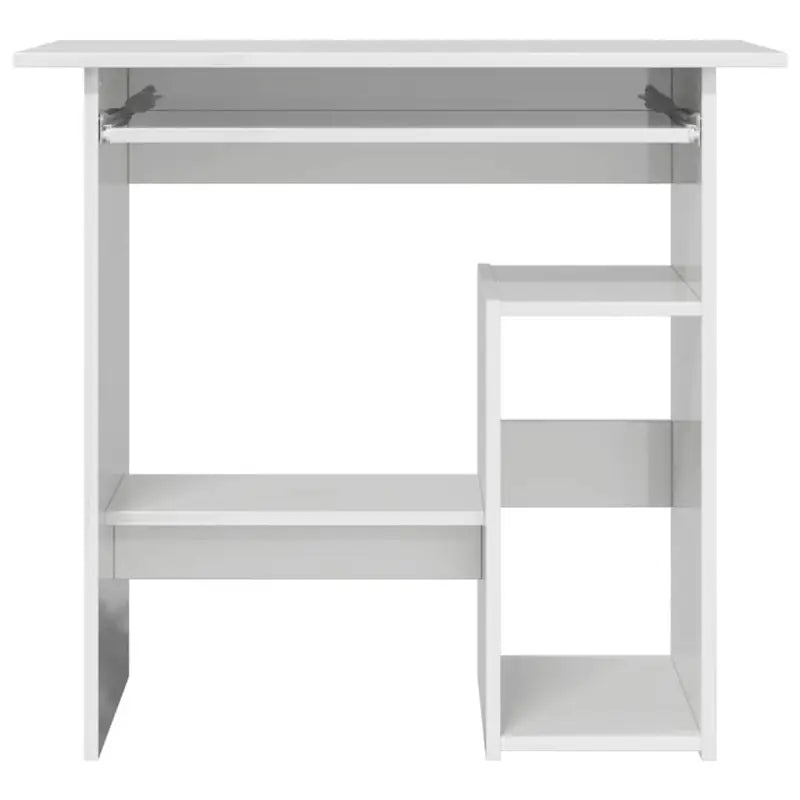 Modern bureau van bewerkt hout met hoogglans wit en makkelijk schoon te maken - Bureaus