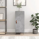 Modern dressoir in sonoma eiken met metalen poten en bewerkt hout - Betongrijs / 1 - Dressoirs & buffetkasten