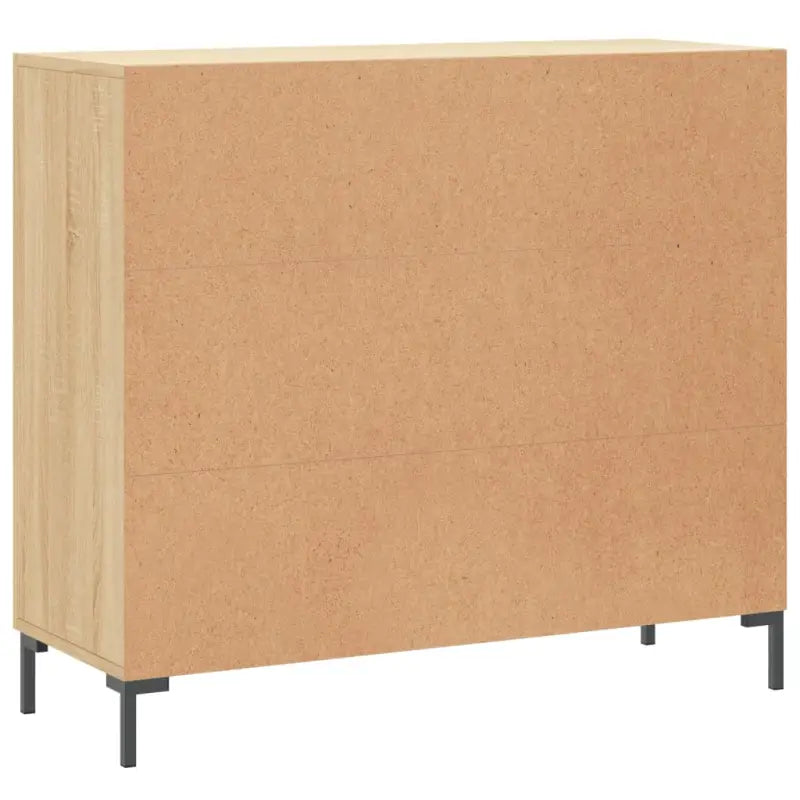Modern dressoir met bewerkt hout en metalen poten voor een tijdloze uitstraling - Dressoirs & buffetkasten