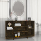 Modern dressoir met bewerkt hout en schappen voor interieurbijwerking - Gerookt eiken / 1 - Dressoirs & buffetkasten