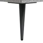 Modern dressoir met metalen poten en bewerkt hout in grijs sonoma - Dressoirs & buffetkasten
