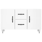 Modern dressoir met metalen poten en bewerkt hout voor een tijdloze uitstraling - Dressoirs & buffetkasten