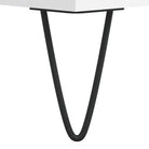 Modern dressoir met metalen poten en bewerkt hout voor een tijdloze uitstraling - Dressoirs & buffetkasten