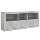 Modern dressoir met RGB LED-verlichting en duurzaam bewerkt hout - Dressoirs & buffetkasten