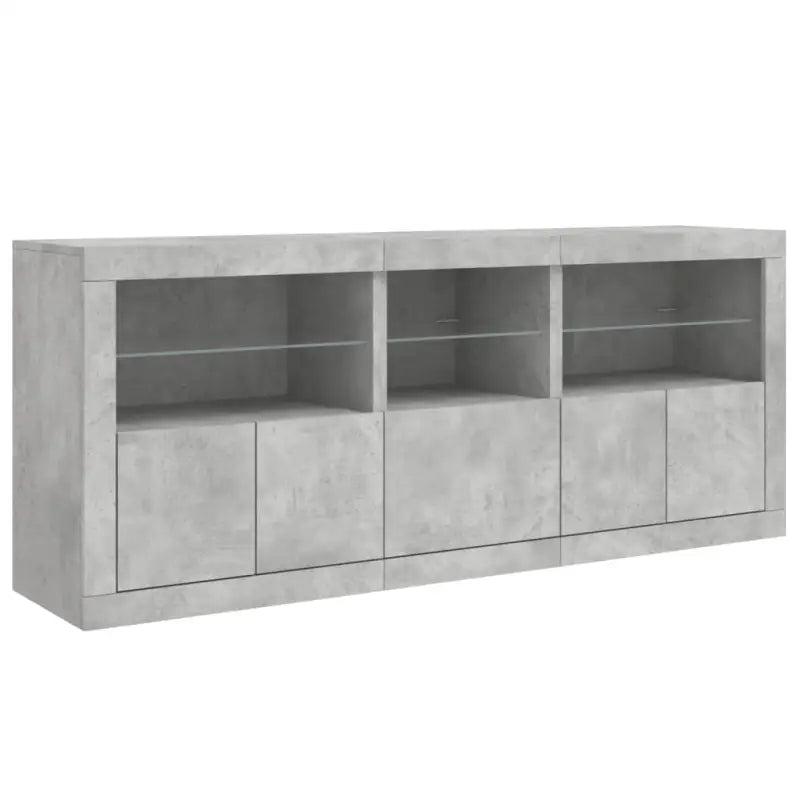 Modern dressoir met RGB LED-verlichting en duurzaam bewerkt hout - Dressoirs & buffetkasten