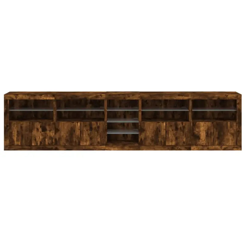 Modern dressoir met RGB LED-verlichting en duurzaam bewerkt hout - Dressoirs & buffetkasten