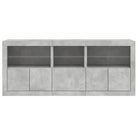 Modern dressoir met RGB LED-verlichting en duurzaam bewerkt hout - Dressoirs & buffetkasten